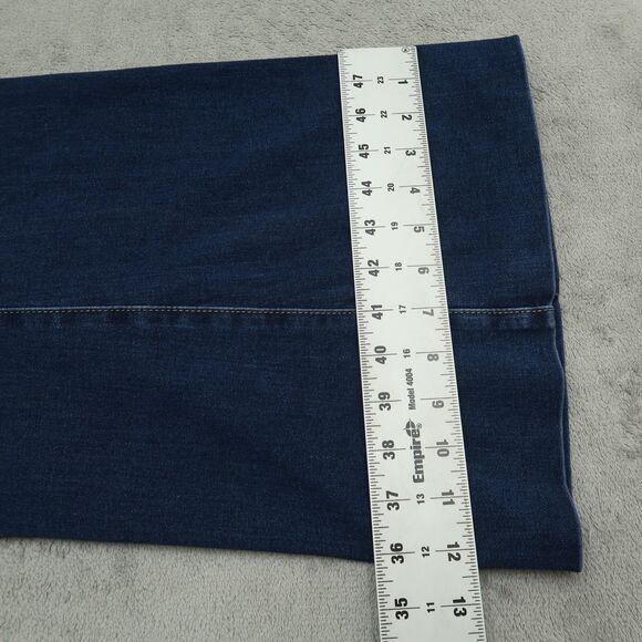 Flying Banana Jeans Women's Size 16S Blue High-Rise Wide-Leg Denim 30" Inseam - Picture 5 of 16